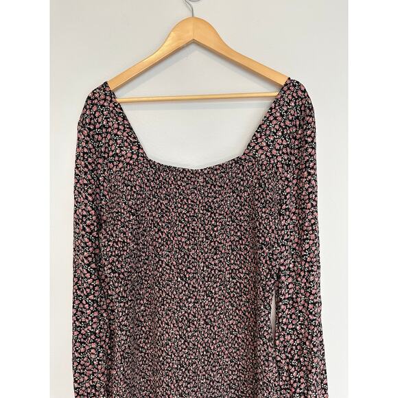 Tillys West Of Melrose Garden Party Smocked Ruffle Hem Mini Dress XL NWT - Picture 7 of 9